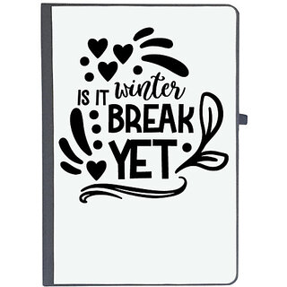                       UDNAG Ruled Notebook Diary 'Winter holidays | is it winter break', [A5 80Pages 80GSM]                                              