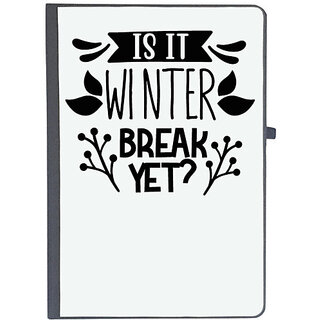                      UDNAG Ruled Notebook Diary 'Winter break | is it winter', [A5 80Pages 80GSM]                                              