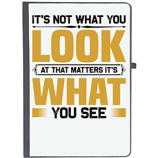                       UDNAG Ruled Notebook Diary 'It's not what', [A5 80Pages 80GSM]                                              