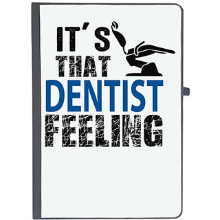                       UDNAG Ruled Notebook Diary 'Dentist | It's that dentist feeling', [A5 80Pages 80GSM]                                              