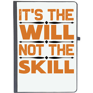                       UDNAG Ruled Notebook Diary 'Will and Skill | It's the', [A5 80Pages 80GSM]                                              