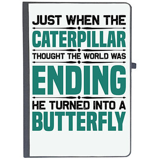                       UDNAG Ruled Notebook Diary 'Butterfly | Just when the', [A5 80Pages 80GSM]                                              