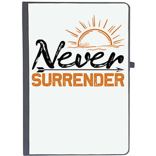                       UDNAG Ruled Notebook Diary 'Never give up | Never', [A5 80Pages 80GSM]                                              
