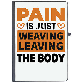                       UDNAG Ruled Notebook Diary 'gym | pain is', [A5 80Pages 80GSM]                                              