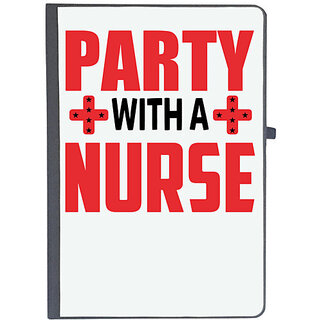                       UDNAG Ruled Notebook Diary 'Nurse | Party With Nurse', [A5 80Pages 80GSM]                                              