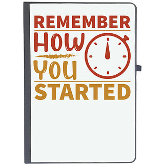                       UDNAG Ruled Notebook Diary 'Time | Remember', [A5 80Pages 80GSM]                                              