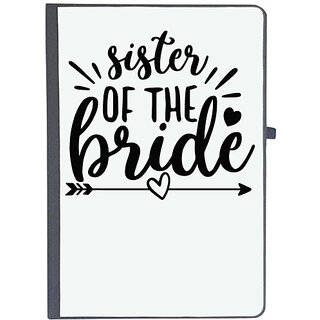                       UDNAG Ruled Notebook Diary 'Sister | Sister of the bridee', [A5 80Pages 80GSM]                                              