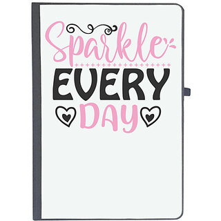                       UDNAG Ruled Notebook Diary 'sparkle every day', [A5 80Pages 80GSM]                                              