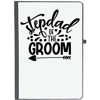                       UDNAG Ruled Notebook Diary 'stepdad | stepdad of the groom', [A5 80Pages 80GSM]                                              