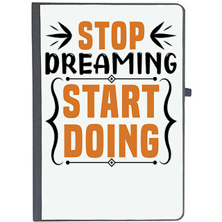                       UDNAG Ruled Notebook Diary 'Dreaming and Doing | Stop dreaming', [A5 80Pages 80GSM]                                              