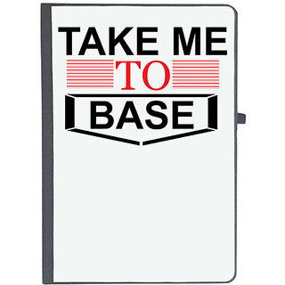                       UDNAG Ruled Notebook Diary 'Take Me to Base', [A5 80Pages 80GSM]                                              