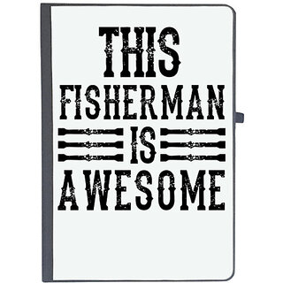                       UDNAG Ruled Notebook Diary 'Fishing | This Fisherman Is Awesome', [A5 80Pages 80GSM]                                              