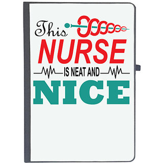                       UDNAG Ruled Notebook Diary 'Nurse | This Nurse Is Neat And nice', [A5 80Pages 80GSM]                                              