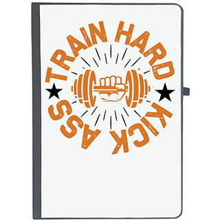                       UDNAG Ruled Notebook Diary 'Gym | Train hard kick', [A5 80Pages 80GSM]                                              