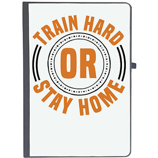                       UDNAG Ruled Notebook Diary 'Gym | Train hard or', [A5 80Pages 80GSM]                                              