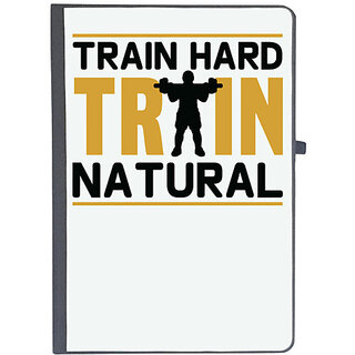                       UDNAG Ruled Notebook Diary 'Gym | Train hard', [A5 80Pages 80GSM]                                              