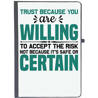                       UDNAG Ruled Notebook Diary 'Trust', [A5 80Pages 80GSM]                                              