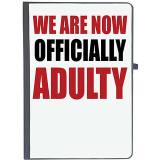                       UDNAG Ruled Notebook Diary 'Adulty | We are now officially adulty', [A5 80Pages 80GSM]                                              