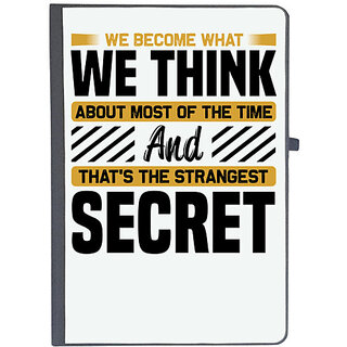                       UDNAG Ruled Notebook Diary 'Secret | We become', [A5 80Pages 80GSM]                                              