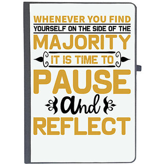                       UDNAG Ruled Notebook Diary 'Pause and reflect | Whenever you', [A5 80Pages 80GSM]                                              