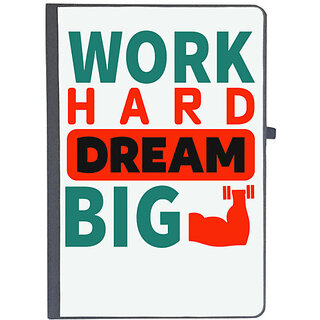                       UDNAG Ruled Notebook Diary 'Dream | Work hard Dream big', [A5 80Pages 80GSM]                                              
