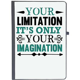                       UDNAG Ruled Notebook Diary 'Limitation imagination | Your limitation', [A5 80Pages 80GSM]                                              