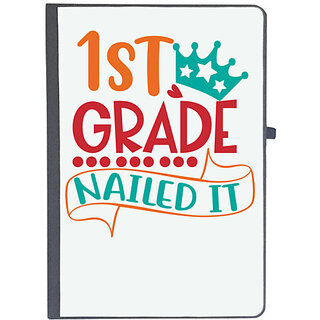                       UDNAG Ruled Notebook Diary 'School | 1st grade nailed it', [A5 80Pages 80GSM]                                              