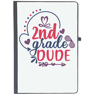                       UDNAG Ruled Notebook Diary 'School | 2nd grade dude', [A5 80Pages 80GSM]                                              