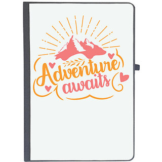                       UDNAG Ruled Notebook Diary 'Adventure | Adventure Awaits 2', [A5 80Pages 80GSM]                                              