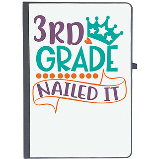                       UDNAG Ruled Notebook Diary 'School | 3rd grade nailed it', [A5 80Pages 80GSM]                                              