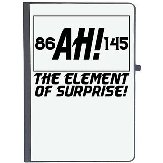                       UDNAG Ruled Notebook Diary 'Element of Surprise | ah! the element of surprise!', [A5 80Pages 80GSM]                                              
