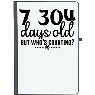                       UDNAG Ruled Notebook Diary 'School | 7 304 days old but whos counting-', [A5 80Pages 80GSM]                                              
