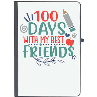                       UDNAG Ruled Notebook Diary 'Best Friend | 100 days with my best friends', [A5 80Pages 80GSM]                                              