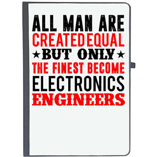                       UDNAG Ruled Notebook Diary 'Electronic Engineer | ALL MAN ARE created equal', [A5 80Pages 80GSM]                                              