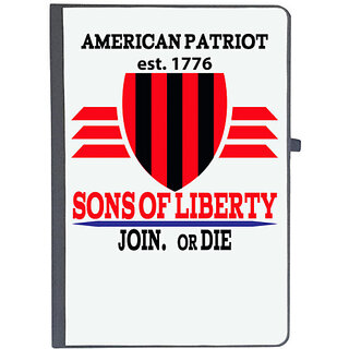                       UDNAG Ruled Notebook Diary 'Sons of Liberty | American Patriot est 1776', [A5 80Pages 80GSM]                                              