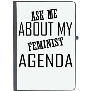                       UDNAG Ruled Notebook Diary 'Feminist | ASK ME ABOUT MY', [A5 80Pages 80GSM]                                              