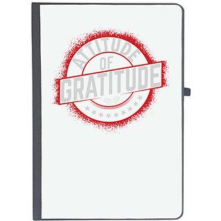                       UDNAG Ruled Notebook Diary 'Gratitude | ATTITUDE', [A5 80Pages 80GSM]                                              