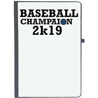                       UDNAG Ruled Notebook Diary 'Baseball | BASEBALL CHAMPAION', [A5 80Pages 80GSM]                                              
