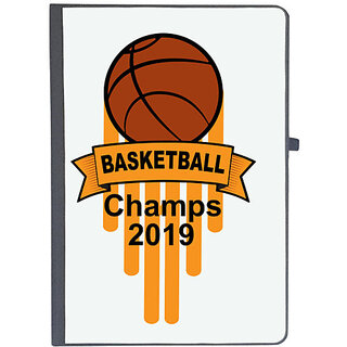                      UDNAG Ruled Notebook Diary 'Basketball | BASKETBALL CHAMPS', [A5 80Pages 80GSM]                                              