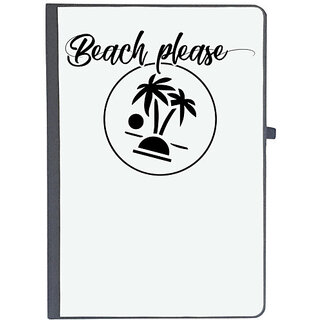                       UDNAG Ruled Notebook Diary 'Summer | Beach please', [A5 80Pages 80GSM]                                              