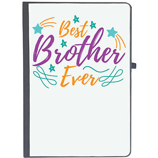                      UDNAG Ruled Notebook Diary 'Brother | BEST BROTHER EVER', [A5 80Pages 80GSM]                                              