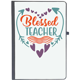                       UDNAG Ruled Notebook Diary 'Teacher | blessed teacherrr', [A5 80Pages 80GSM]                                              