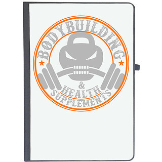                       UDNAG Ruled Notebook Diary 'Gym Body Building | Bodybuilding', [A5 80Pages 80GSM]                                              