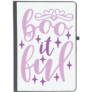                       UDNAG Ruled Notebook Diary '| boo it ful', [A5 80Pages 80GSM]                                              