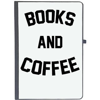                       UDNAG Ruled Notebook Diary '| BOOKS AND COFFEE', [A5 80Pages 80GSM]                                              