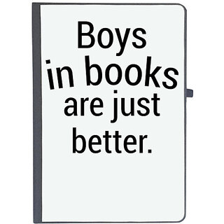                       UDNAG Ruled Notebook Diary 'Boys | BOYS IN BOOKS ARE JUST BETTER', [A5 80Pages 80GSM]                                              