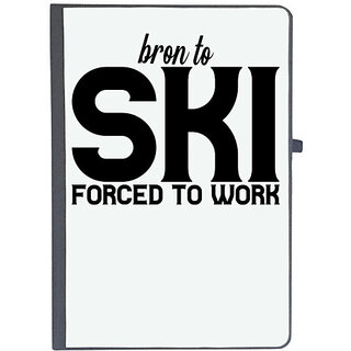                       UDNAG Ruled Notebook Diary '| bron to ski forced to work', [A5 80Pages 80GSM]                                              