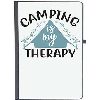                       UDNAG Ruled Notebook Diary 'Camping | Camping is my therapy 2', [A5 80Pages 80GSM]                                              