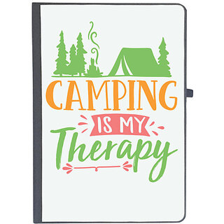                       UDNAG Ruled Notebook Diary 'Camping | camping is my therapy', [A5 80Pages 80GSM]                                              