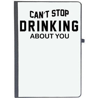                       UDNAG Ruled Notebook Diary 'Drinking | Can t stop', [A5 80Pages 80GSM]                                              